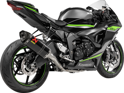 AKRAPOVIC Racing Line Exhaust System for Kawasaki ZX-6R (Part S-K6R11-RC/1) - Carbon Fiber Finish