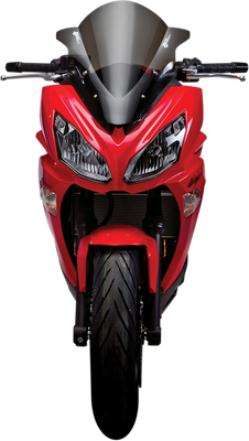 Zero Gravity Double Bubble Windscreen Light Smoke for Kawasaki Ninja 650 (Part #16-207-02)