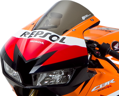 ZERO GRAVITY SR Windscreen for Honda CBR600RR 2013-2025, Smoke, Part Number 20-408-02