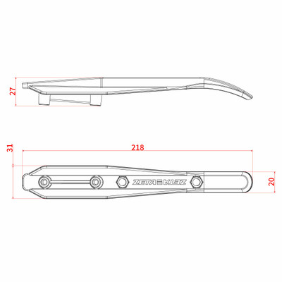 ZETA XC Pro Convert Handguard White - Part Number ZE74-1090