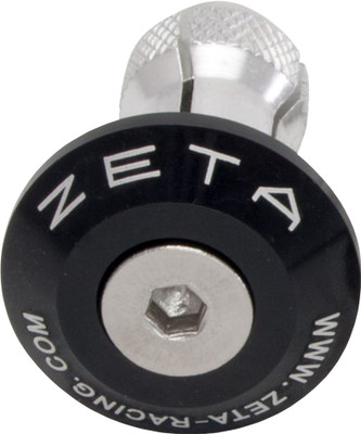 ZETA ZE48-7005 Bar End Plug Black for Enhanced Grip Protection