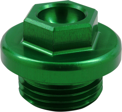 WORKS CONNECTION Oil Fill Plug - Green - Kawasaki/Suzuki 24-198