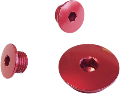 WORKS CONNECTION Engine Timing Plug - Red - Honda 24-565