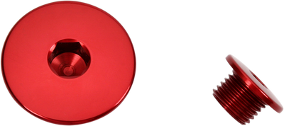 WORKS CONNECTION Engine Timing Plug - Red - Suzuki 24-525