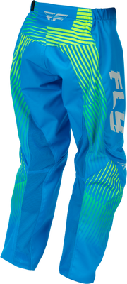 Youth F 16 Pants Blue/Hi Vis Sz 24