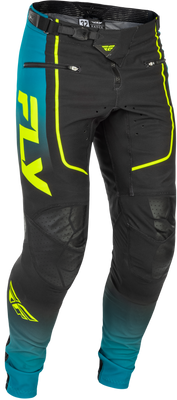 Youth Rayce Bicycle Pants Teal/Black/Lime Sz 20