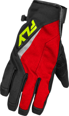 Title Long Gloves Red/Black/Hi Vis Xs