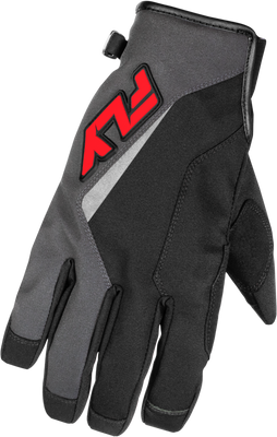 Title Gloves Grey/Black/Red 2x