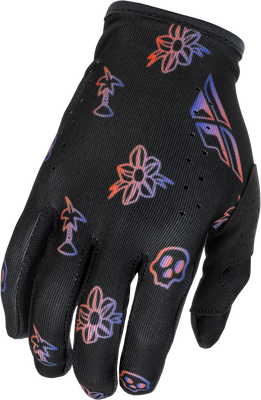 Youth Lite Outline Gloves Black/Red/Purple Yl