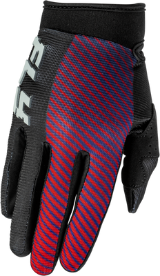 Youth F 16 Gloves Black/Red/Purple Yl