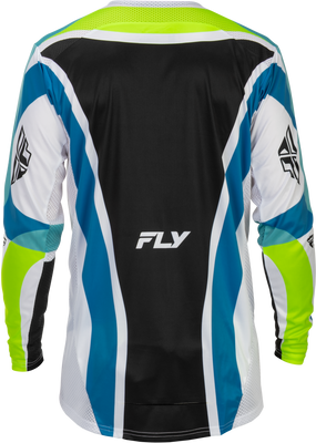 Lite Le Current Jersey White/Lime/Blue Sm