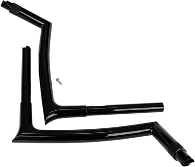 FAT BAGGERS INC. 1-1/4" EZ Install Pointed Top Handlebar - 16" - Black 908016-B