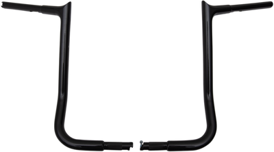 FAT BAGGERS INC. 1-1/4" EZ Install Pointed Top Handlebar - 16" - Black 905016-B