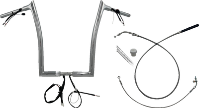 FAT BAGGERS INC. 1-1/4" EZ Install Pointed Top Handlebar - 16" - Chrome 949916