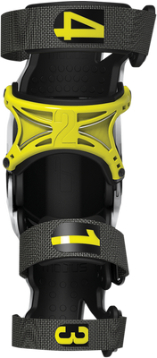 MOBIUS X8 Knee Braces - White/Yellow - Large 1010104