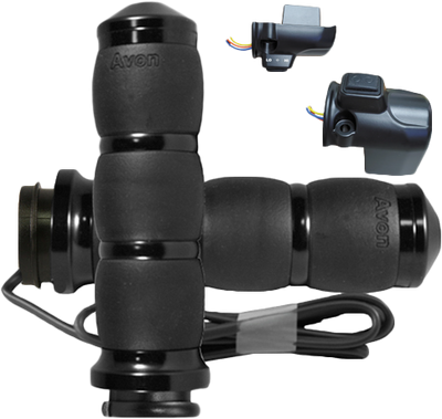 Velvet Air Heated Black Twist Grip