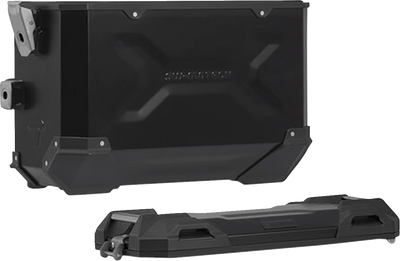 SW-MOTECH TRAX ADV Aluminum Case System - Black - Suzuki V-Strom 650 '16-'24 KFT.05.876.70001/B