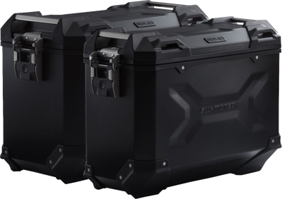 SW-MOTECH TRAX ADV Aluminum Case System - Black - Honda Africa Twin '16-'17 KFT.01.622.70001/B