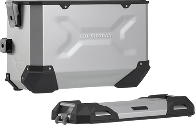 SW-MOTECH TRAX ADV Aluminum Case System - Silver - Kawasaki Versys 1000 '18-'23 KFT.08.922.70001/S