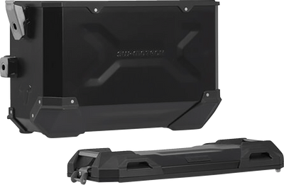 SW-MOTECH TRAX ADV Aluminum Case System - Black - Suzuki V-Strom 650 '16-'24 KFT.05.876.70101/B