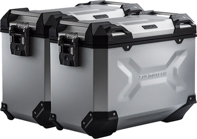 SW-MOTECH TRAX ADV Aluminum Case System - Silver - Ducati Multistrada 1200 '10-'14 KFT.22.140.70100/S