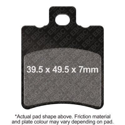 EBC 98-99 Yamaha CW 50 Bws Front Left FA-SFA-X Brake Pads