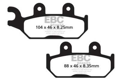 EBC 21-24 Yamaha EPS YXE 85W Wolverine X2 850cc Front Right FA-SFA-X Brake Pads