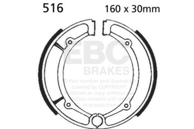 EBC 96-98 Yamaha YFM 350 Big Bear Front Left Sintered HH Brake Pads