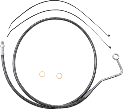 MAGNUM SHIELDING Brake Line - Carbon Fiber - Mid - ABS - FLHT AS77015