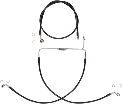 MAGNUM SHIELDING Brake Line Kit - XR - Black SBC1310-25
