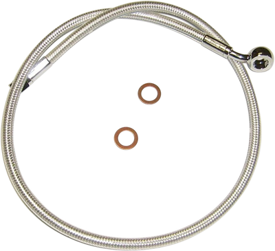 MAGNUM SHIELDING Brake Line - 10 mm-35° - 25" - Sterling Chromite II AS37125