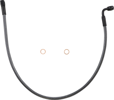 MAGNUM SHIELDING Brake Line - Front - 10 mm - 90° - 24" - KARBONFIBR AS77224