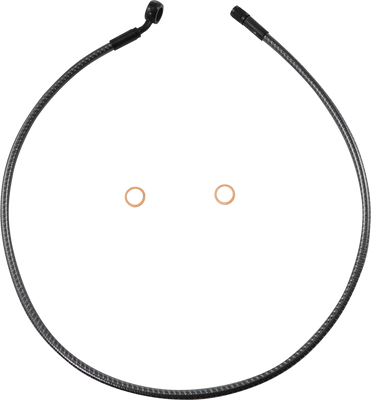 MAGNUM SHIELDING Brake Line - Front - 12 mm - 35° - 34" - KARBONFIBR AS778134