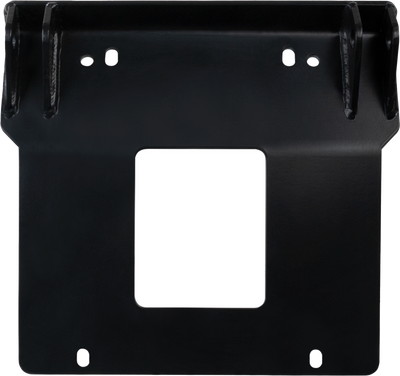 Open Trail 459-6240 UTV front lower snow plow mount bracket black powder coated grade 50 steel plate with tapered pin tabs for Yamaha Wolverine RMAX 1000