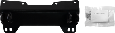 Open Trail 459-6165 UTV front lower snow plow mount bracket black powder coated grade 50 steel plate with tapered pin tabs for Polaris Ranger 1000 and XP 1000