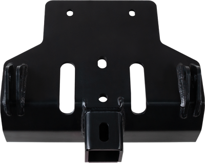 Open Trail 459-6015 ATV mid-mount snow plow mount bracket black powder coated grade 50 steel plate with tapered tabs for Polaris Sportsman 450 and 570