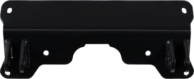 Open Trail 459-5780 UTV front lower snow plow mount bracket black powder coated grade 50 steel plate with tapered pin tabs for Polaris Ranger XP 900 and full size 570