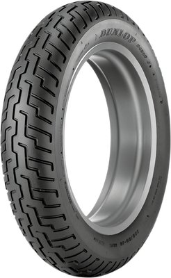 Dunlop D404 front tire shown at a three-quarter angle