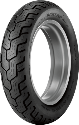 Dunlop D404 rear tire shown at a three-quarter angle