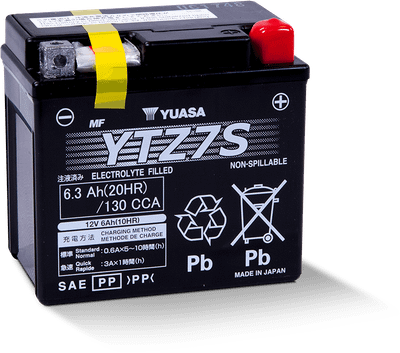 Yuasa YTZ7S Maintenance Free AGM 12-Volt Battery - Batteries & Chargers