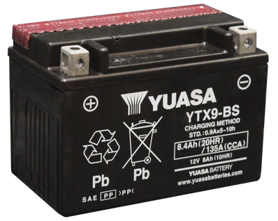 Yuasa YTX9-BS Fresh Pack AGM battery YUAM329BSIND
