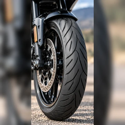 Dunlop Sportmax Roadsmart IV front motorcycle tire mounted on a sport-touring motorcycle