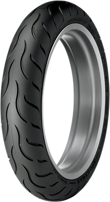 Dunlop D208 ZR front tire, angled view