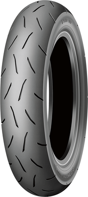 Dunlop TT93GP Pro front tire, angled view
