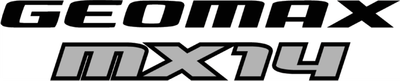 A high-resolution studio product photograph of the Dunlop Geomax MX14 rear off-road motorcycle tire in 90/100-16 sizing, isolated against a seamless, solid white background. The tire is shown standing vertically at a three-quarter angle to highlight its specialized sand and mud scoop tread pattern. Tall, V-shaped paddle knobs run down the center for maximum drive traction in loose terrain, flanked by aggressive, staggered shoulder lugs, with embossed "GEOMAX MX14" branding clearly visible on the matte black sidewall.