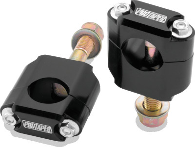 ProTaper Universal black rubber mount pair with silver fasteners and mounting bolts