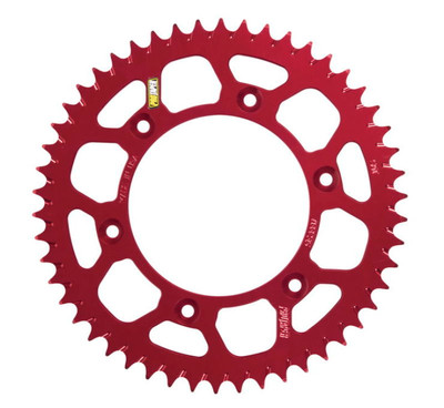 ProTaper Honda CR80R Rear Aluminum Sprocket - 50 Teeth - Red