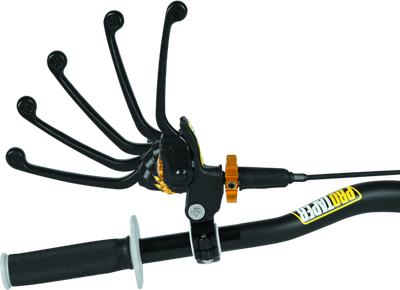 ProTaper Profile Pro clutch perch with grip showing lever positions, angled view