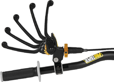 ProTaper Profile Pro clutch perch on a handlebar with grip, showing lever positions