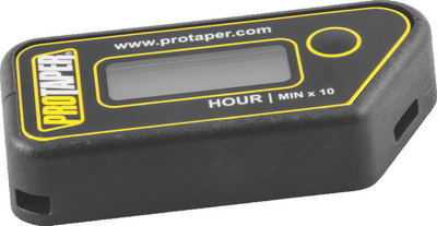ProTaper wireless hour meter, angled rear view